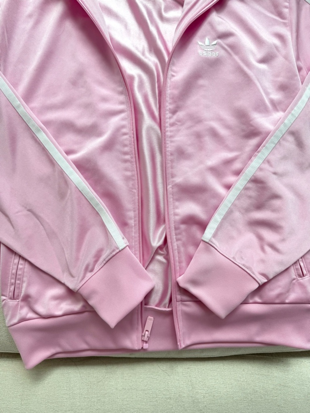 NWOT Adidas Loose Track Top — True Pink (XS) - Picture 4 of 9